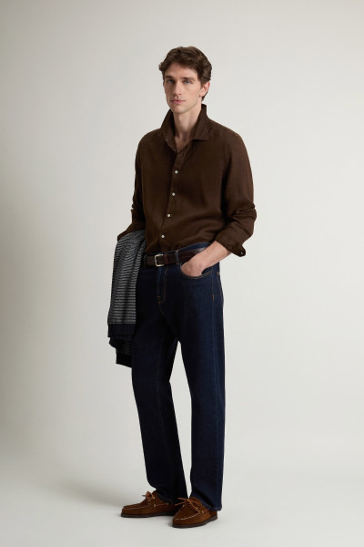 KOŠILE WOOLRICH LINEN SHIRT - Fotografie č. 2