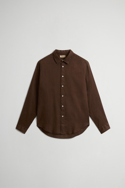 KOŠILE WOOLRICH LINEN SHIRT - Fotografie č. 5