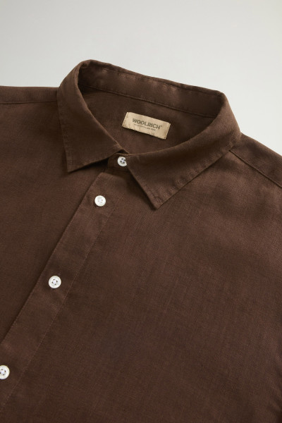 KOŠILE WOOLRICH LINEN SHIRT - Fotografie č. 6