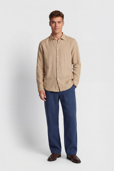 ING WOOLRICH LINEN SHIRT - Kép 2
