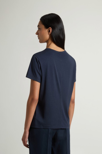 PÓLÓ WOOLRICH LUXE JERSEY T-SHIRT - Kép 3