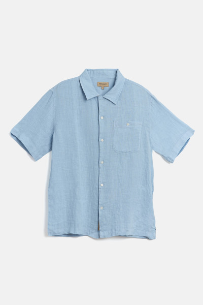ING WOOLRICH S/S LINEN SHIRT - Kép 4