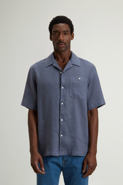 ING WOOLRICH S/S LINEN SHIRT - Kép 1
