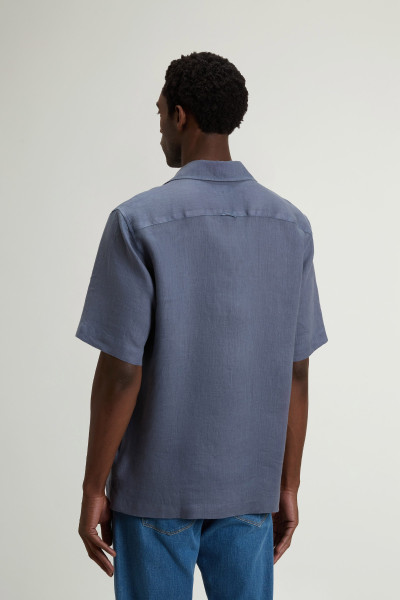 ING WOOLRICH S/S LINEN SHIRT - Kép 3