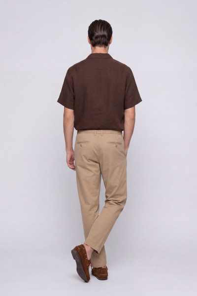 ING WOOLRICH S/S LINEN SHIRT - Kép 4
