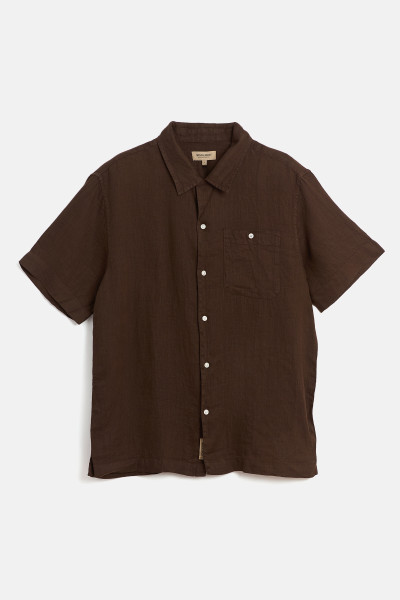 ING WOOLRICH S/S LINEN SHIRT - Kép 5