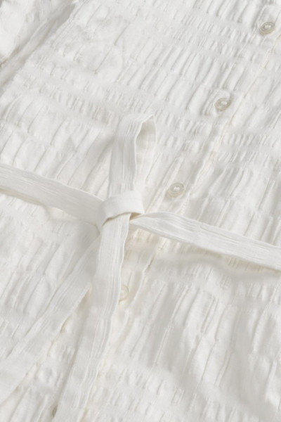 ING WOOLRICH PRINTED COTTON LINEN BLOUSE - Kép 7