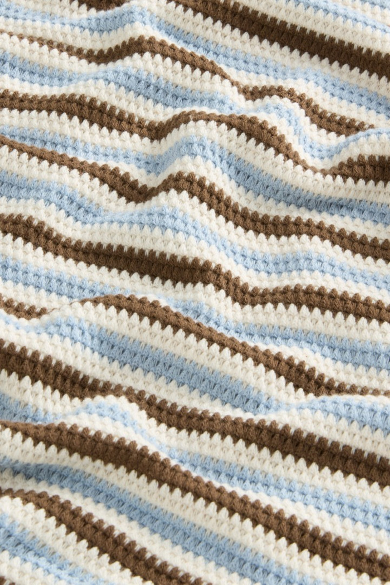 Šaty Woolrich Striped Jersey Dress Acorn Stripe