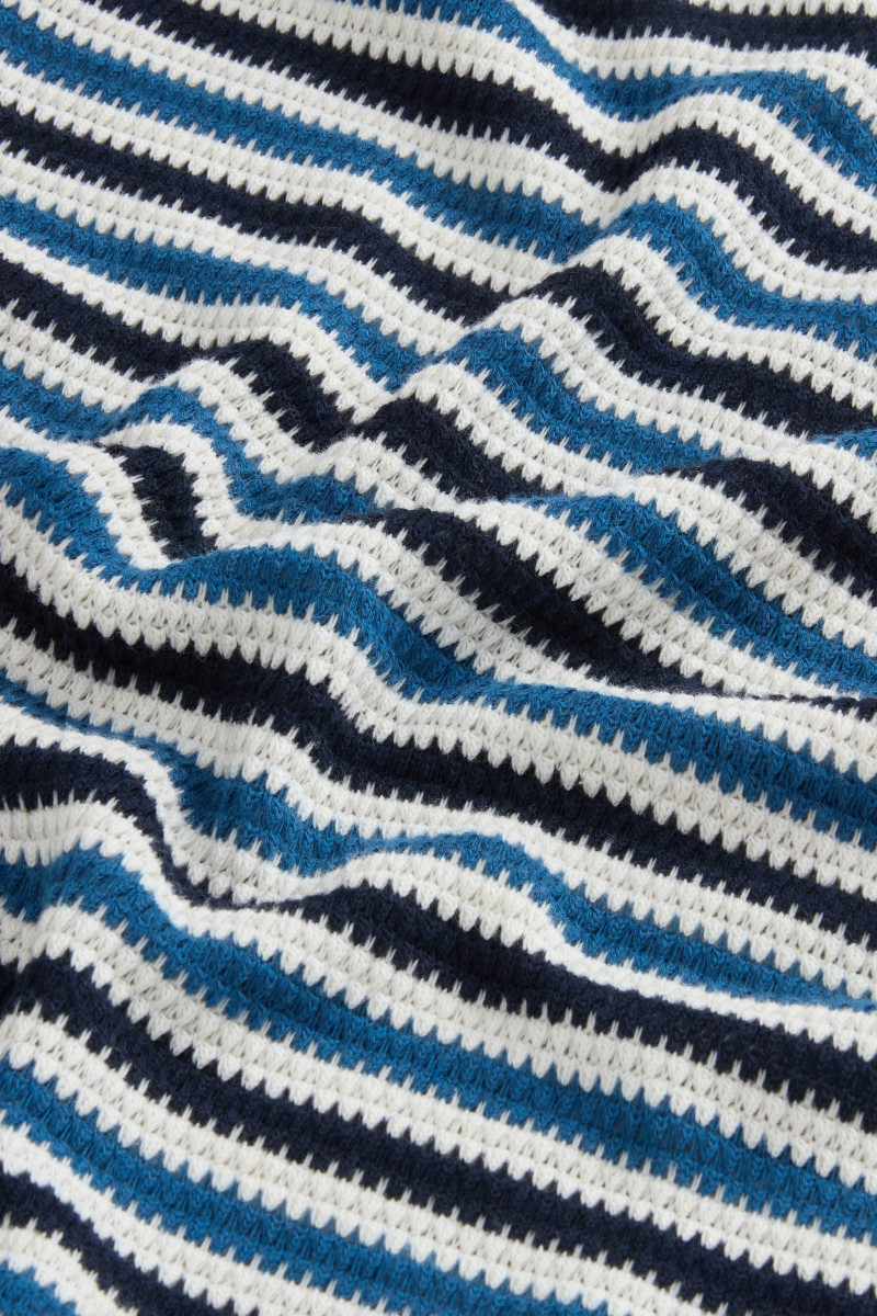 Šaty Woolrich Striped Jersey Dress Melton Blue Stripe