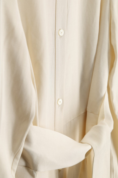 RUHA WOOLRICH VISCOSE LINEN CHEMISIER DRESS - Kép 7