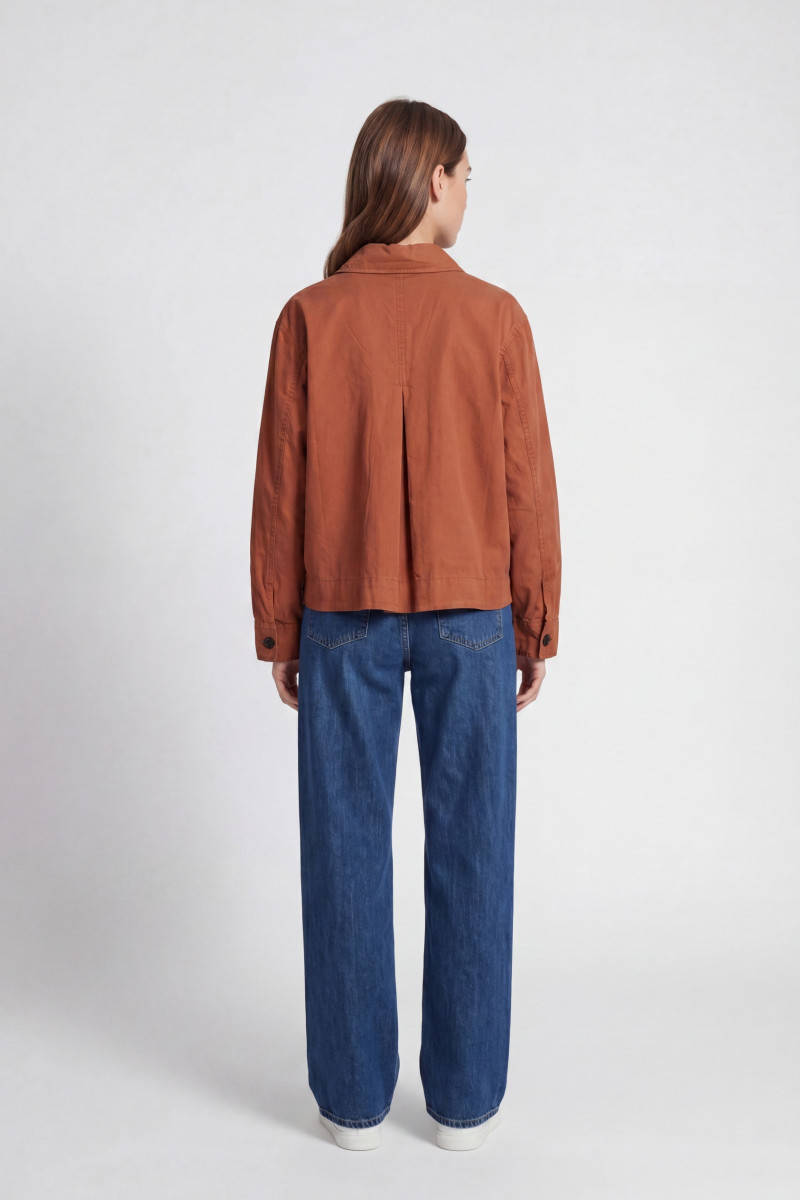 Košeľa Woolrich Poplin Overshirt Acorn