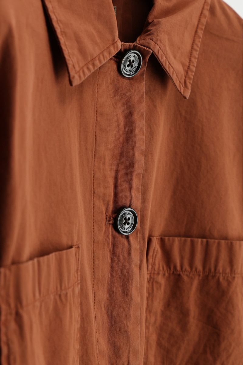 Košeľa Woolrich Poplin Overshirt Acorn