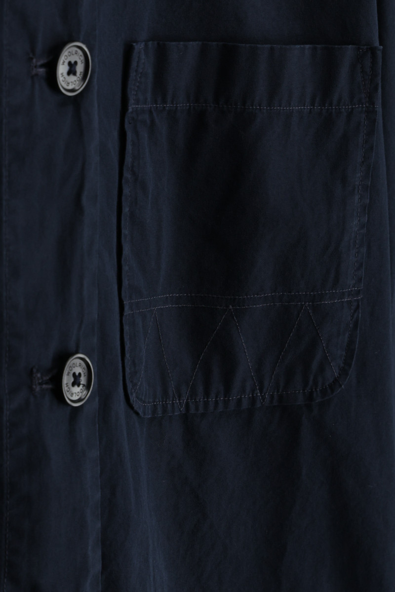 Košeľa Woolrich Poplin Overshirt Melton Blue