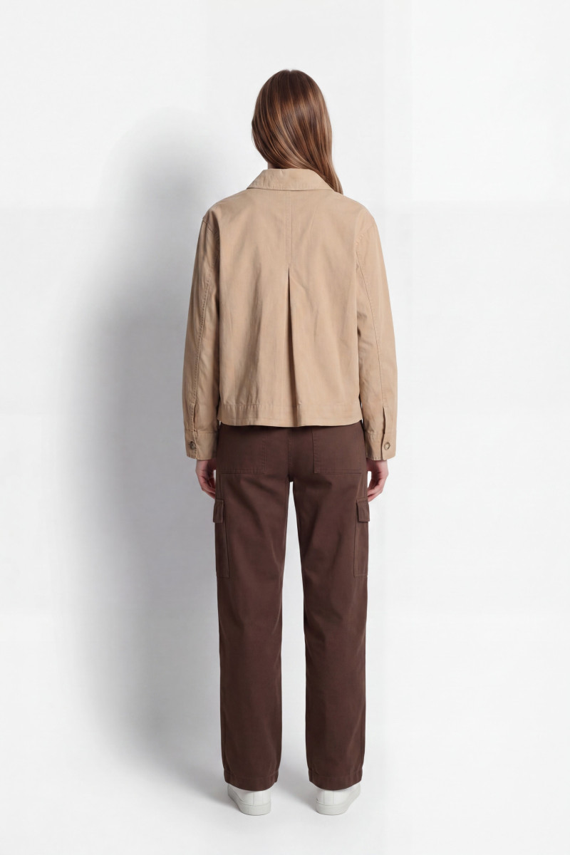 Košeľa Woolrich Poplin Overshirt White Pepper