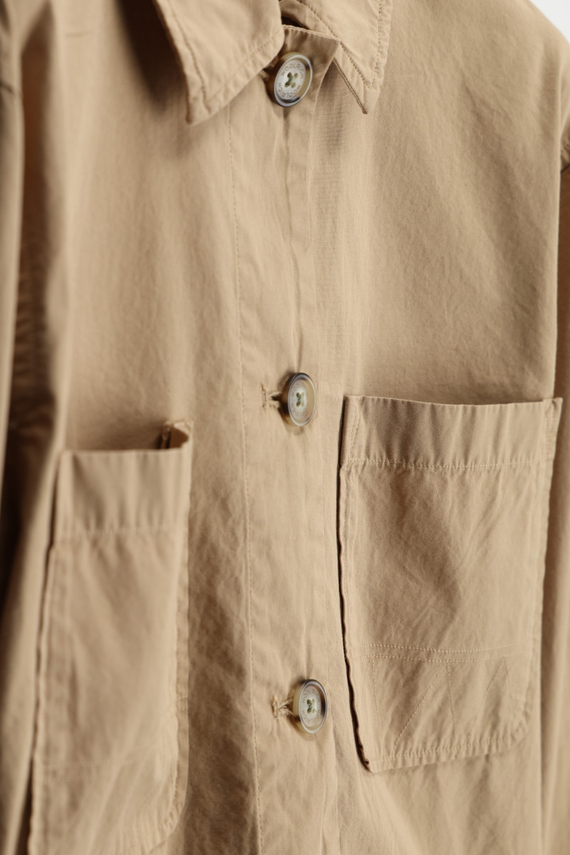 Košeľa Woolrich Poplin Overshirt White Pepper