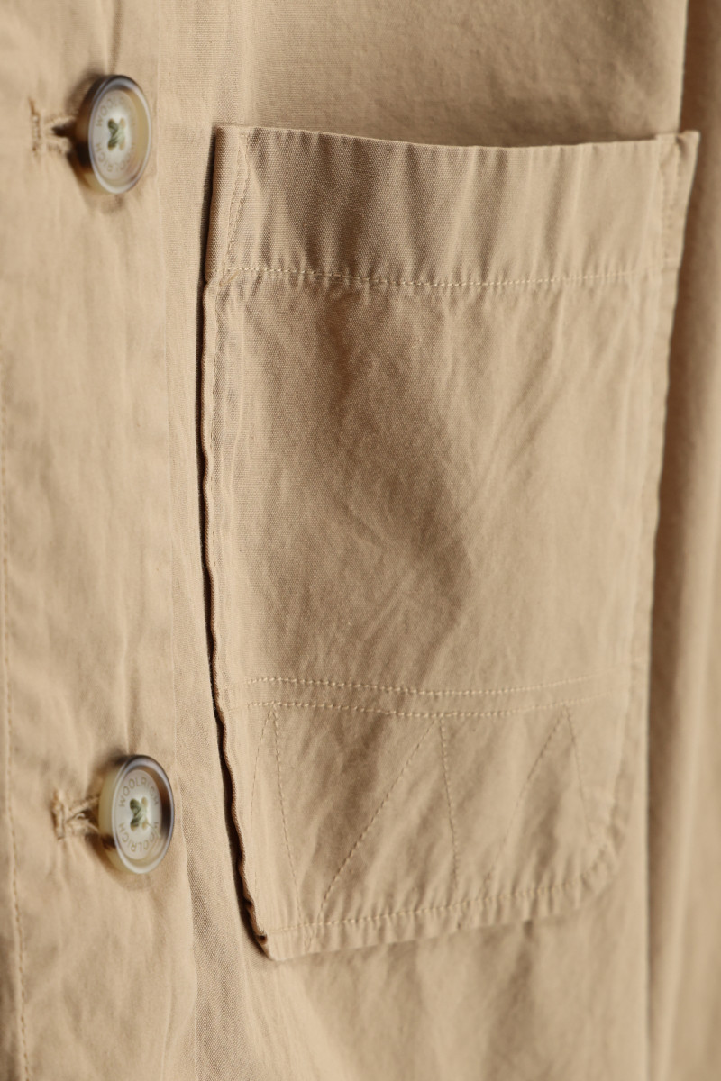 Košeľa Woolrich Poplin Overshirt White Pepper