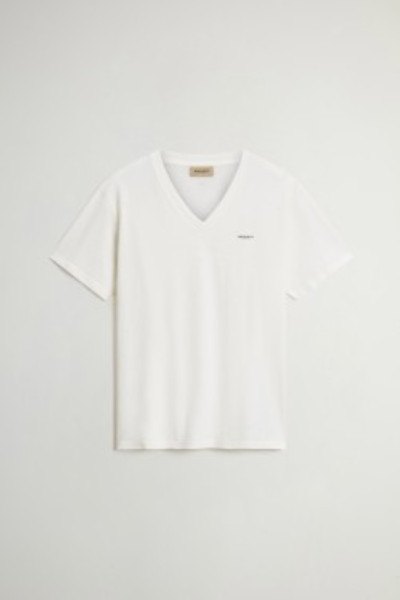 PÓLÓ WOOLRICH SLUB LOGO V-NECK - Kép 1