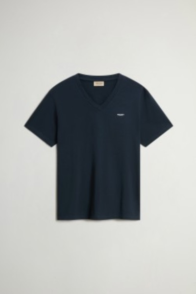 PÓLÓ WOOLRICH SLUB LOGO V-NECK - Kép 1