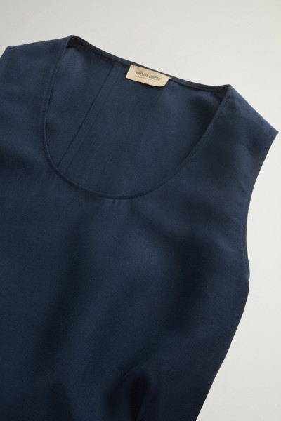 RUHA WOOLRICH VISCOSE LINEN TANK DRESS - Kép 6