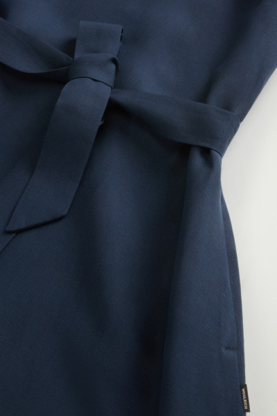 RUHA WOOLRICH VISCOSE LINEN TANK DRESS - Kép 7