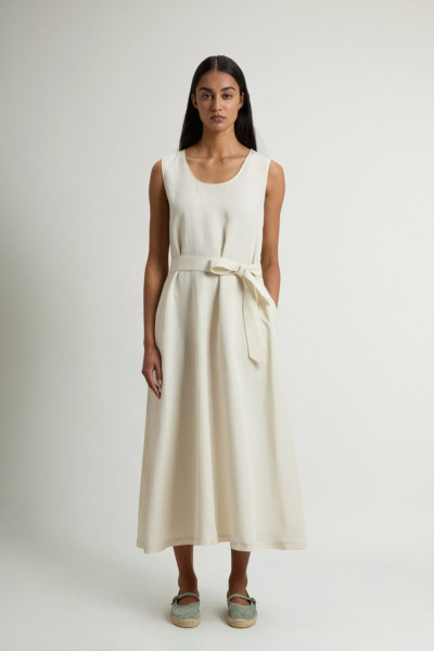 RUHA WOOLRICH VISCOSE LINEN TANK DRESS - Kép 1