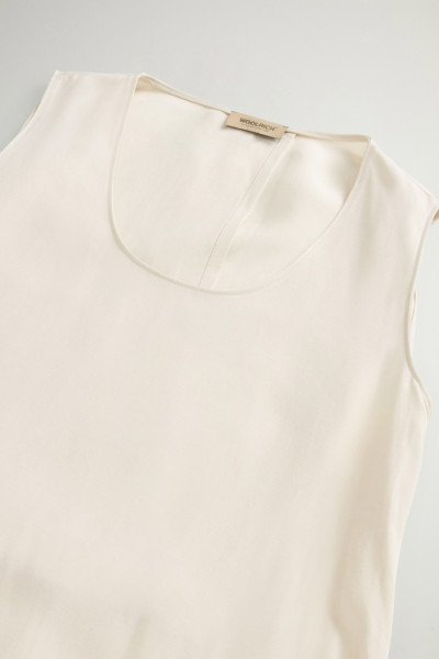 RUHA WOOLRICH VISCOSE LINEN TANK DRESS - Kép 6