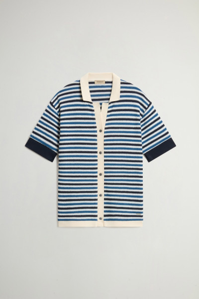 KOŠILE WOOLRICH STRIPED JERSEY SHIRT - Fotografie č. 1