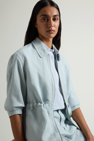 ING WOOLRICH VISCOSE LINEN OVERSHIRT - Kép 4