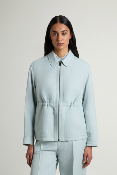 ING WOOLRICH VISCOSE LINEN OVERSHIRT - Kép 1