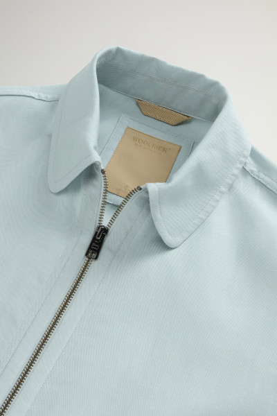 ING WOOLRICH VISCOSE LINEN OVERSHIRT - Kép 8