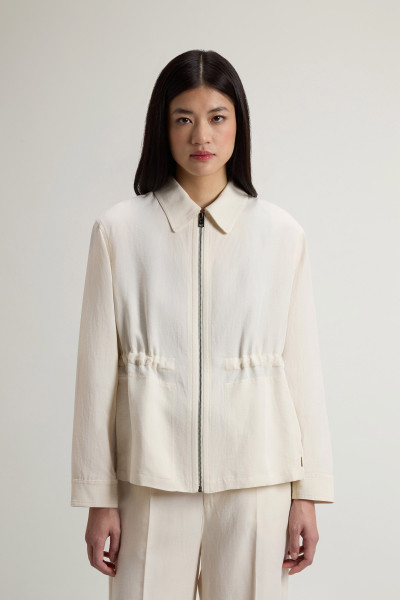 ING WOOLRICH VISCOSE LINEN OVERSHIRT - Kép 1