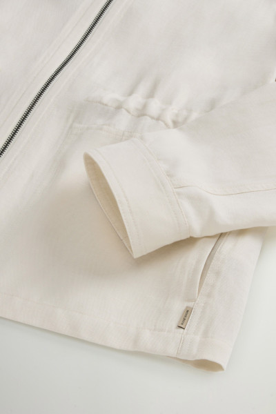 ING WOOLRICH VISCOSE LINEN OVERSHIRT - Kép 8