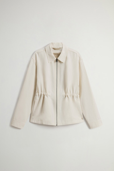 ING WOOLRICH VISCOSE LINEN OVERSHIRT - Kép 5