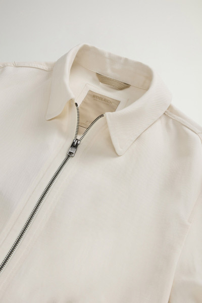 ING WOOLRICH VISCOSE LINEN OVERSHIRT - Kép 7
