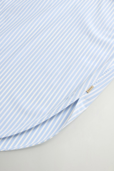 BLÚZ WOOLRICH STRIPED COTTON POPLIN BLOUSE - Kép 7