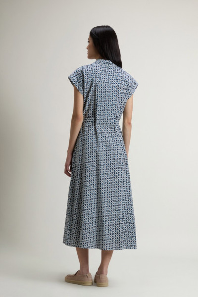 RUHA WOOLRICH COTTON VISCOSE CHEMISIER DRESS - Kép 3
