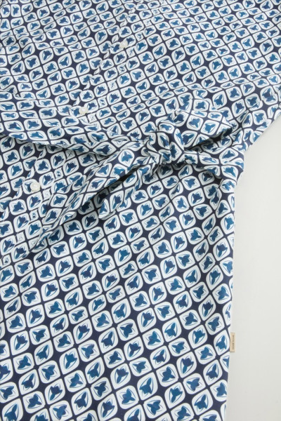 RUHA WOOLRICH COTTON VISCOSE CHEMISIER DRESS - Kép 7