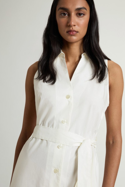 ŠATY WOOLRICH COTTON POPLIN SHIRT DRESS - Fotografie č. 4