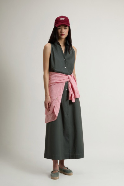 ŠATY WOOLRICH COTTON POPLIN SHIRT DRESS - Fotografie č. 2