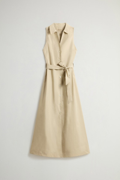 ŠATY WOOLRICH COTTON POPLIN SHIRT DRESS - Fotografie č. 5