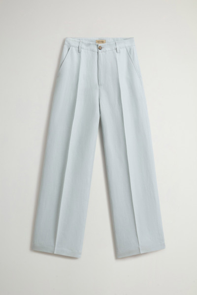 NADRÁG WOOLRICH VISCOSE LINEN PANTS - Kép 3