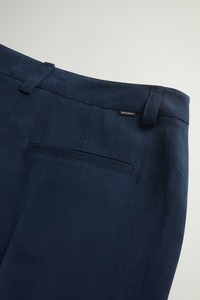 NADRÁG WOOLRICH VISCOSE LINEN PANTS - Kép 4