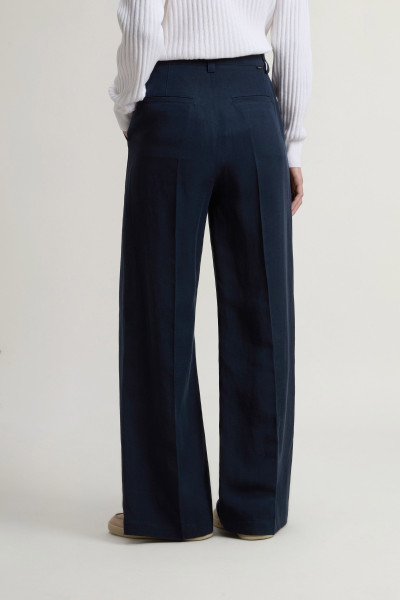 NADRÁG WOOLRICH VISCOSE LINEN PANTS - Kép 2