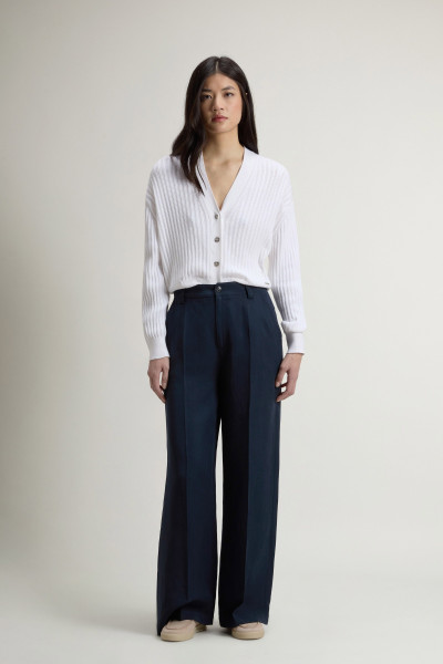 NADRÁG WOOLRICH VISCOSE LINEN PANTS - Kép 1