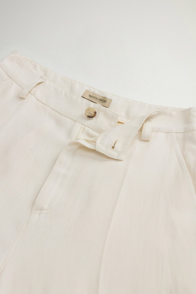 NADRÁG WOOLRICH VISCOSE LINEN PANTS - Kép 5