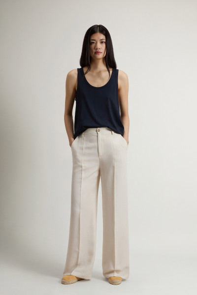 NADRÁG WOOLRICH VISCOSE LINEN PANTS - Kép 1