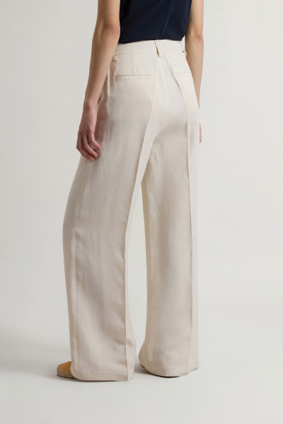 NADRÁG WOOLRICH VISCOSE LINEN PANTS - Kép 2