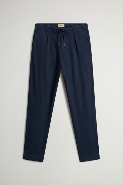 NADRÁG WOOLRICH LINEN BLEND MILTON PANT GD - Kép 1