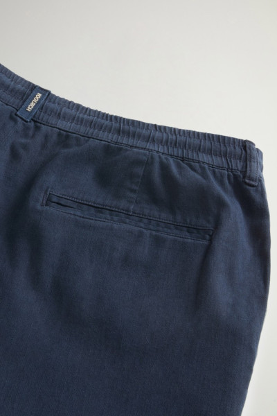 NADRÁG WOOLRICH LINEN BLEND MILTON PANT GD - Kép 3