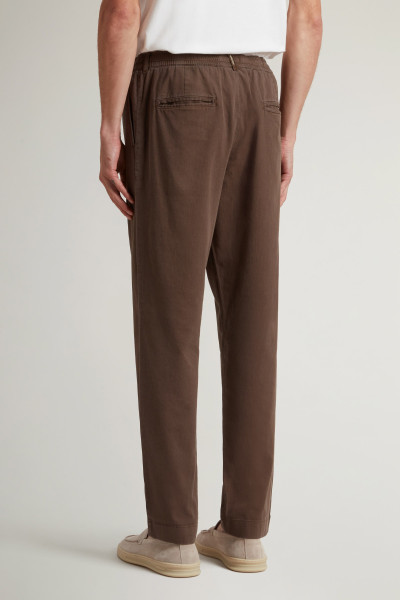 NADRÁG WOOLRICH LINEN BLEND MILTON PANT GD - Kép 2